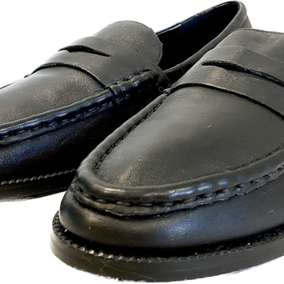 SEED HERITAGE Kendall Leather Penny Loafer in True Black Size 8.5 U.S. / 39 EU - Picture 5 of 15